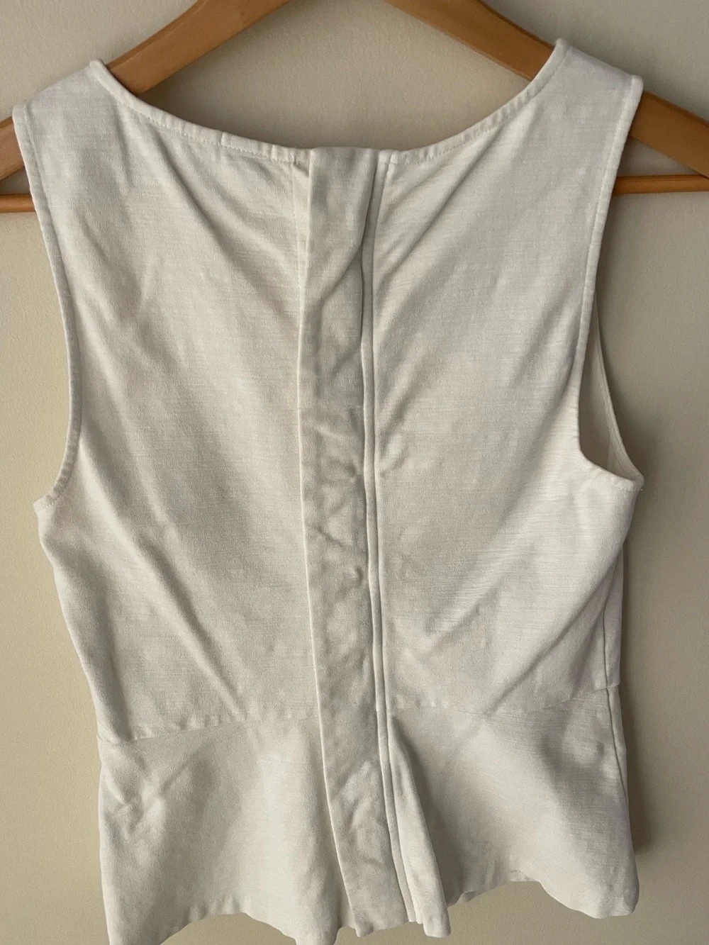 J. Crew Peplum Tank Top - White